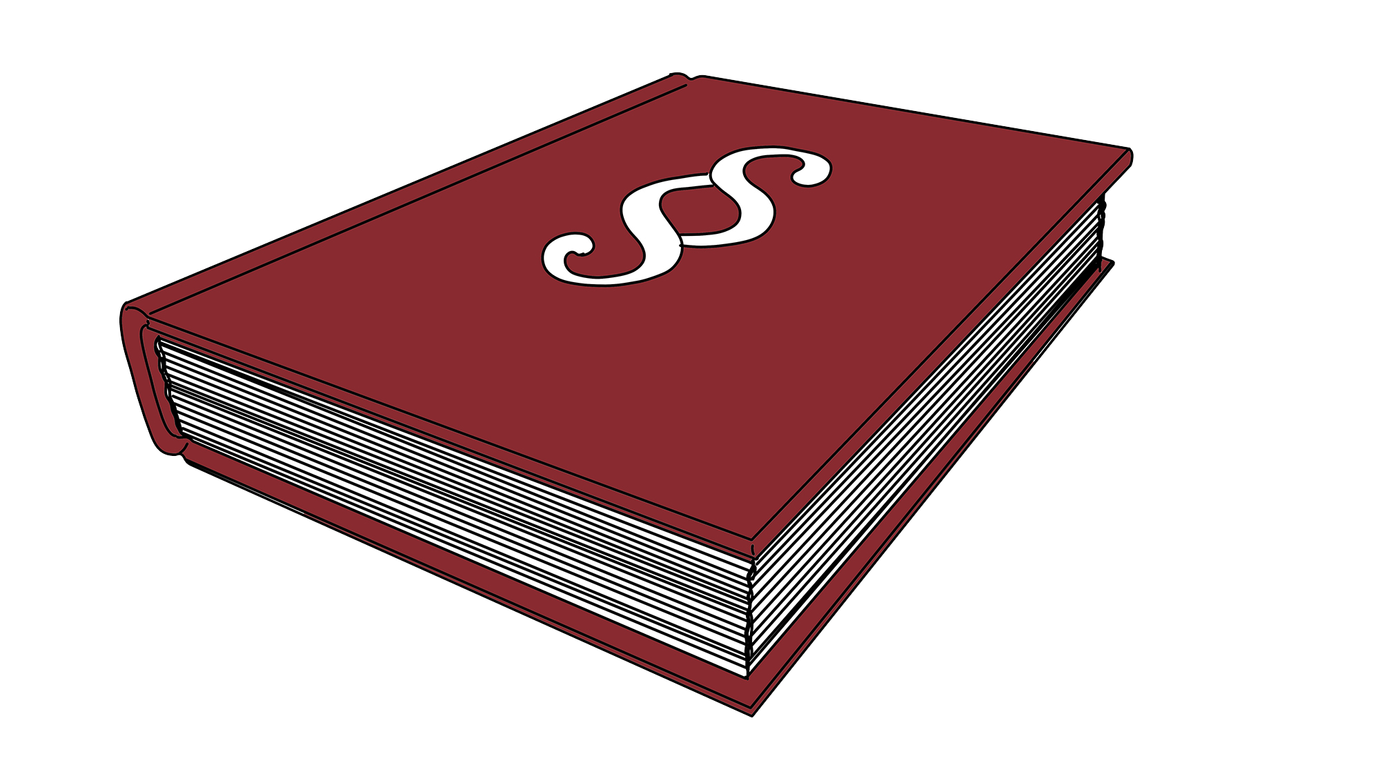 Ein braunes Gesetz-Buch.